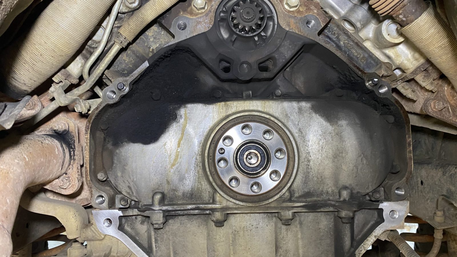 Backx of motor - dirty