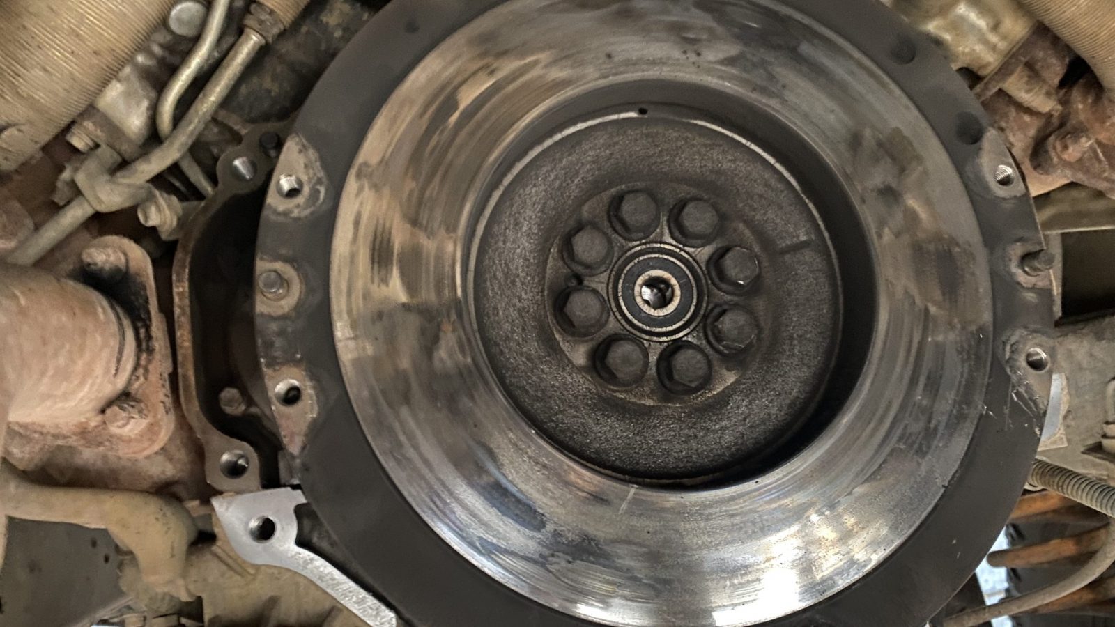 Flywheel heat damage
