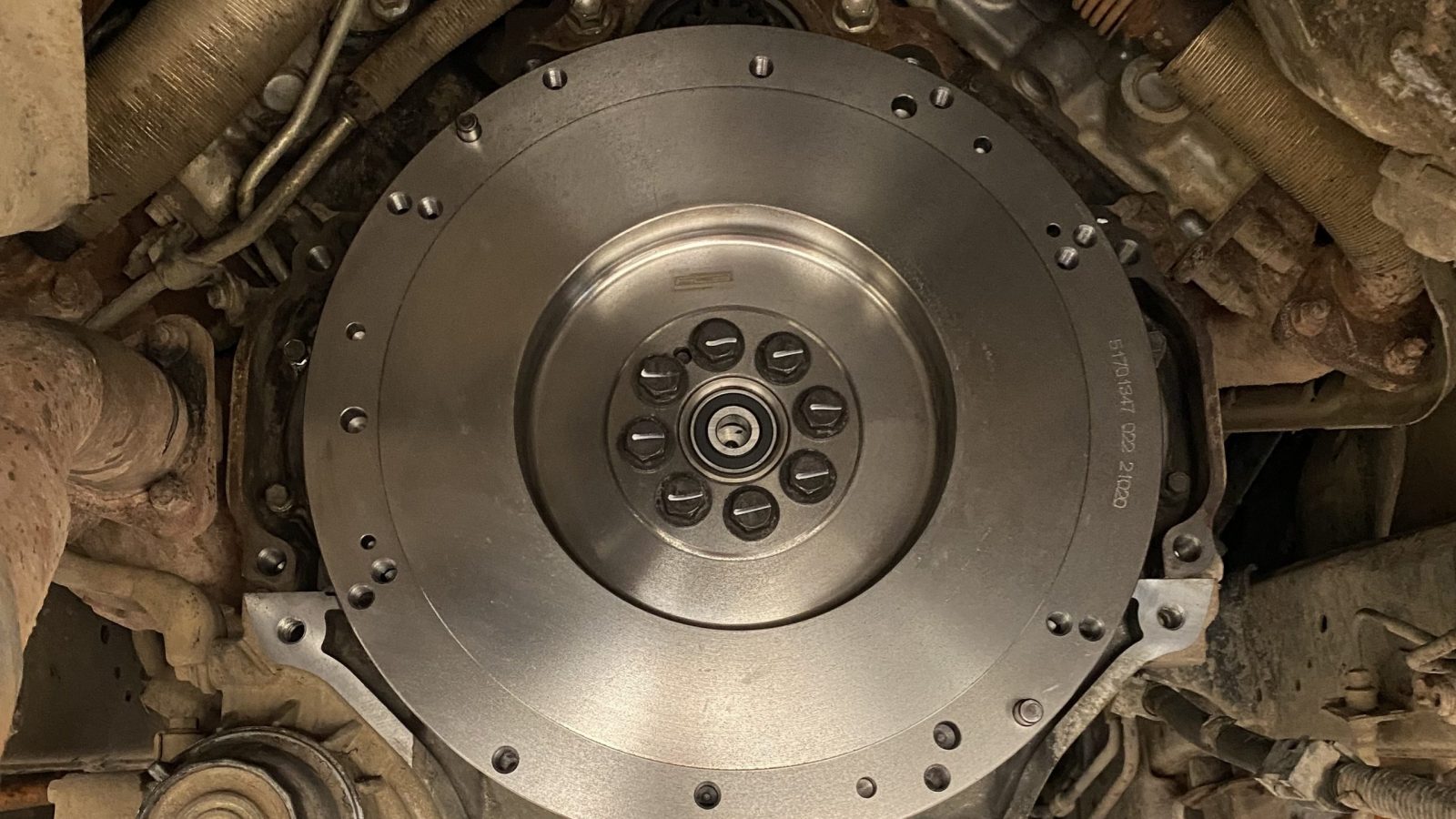 New flywheel fitted - L